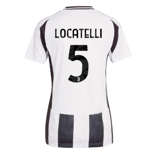 Ženski Nogometni dresi Juventus Manuel Locatelli #5 Domači 2024-25 Kratek Rokav